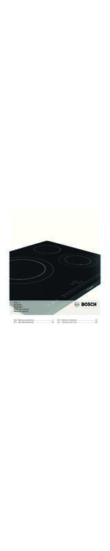 Guide utilisation BOSCH PIQ651T14E de la marque BOSCH