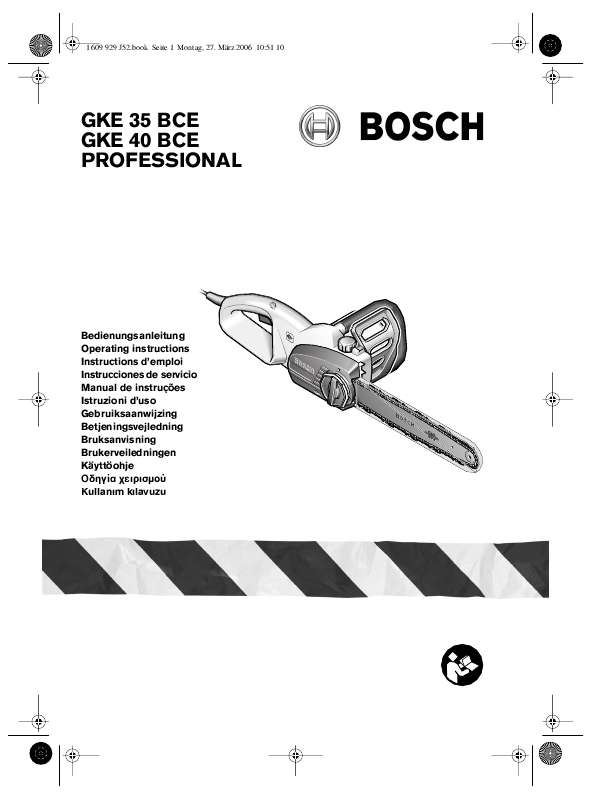 Guide utilisation BOSCH GKE 40 BCE de la marque BOSCH