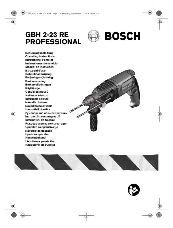 Guide utilisation BOSCH GBH 2-23 RE de la marque BOSCH