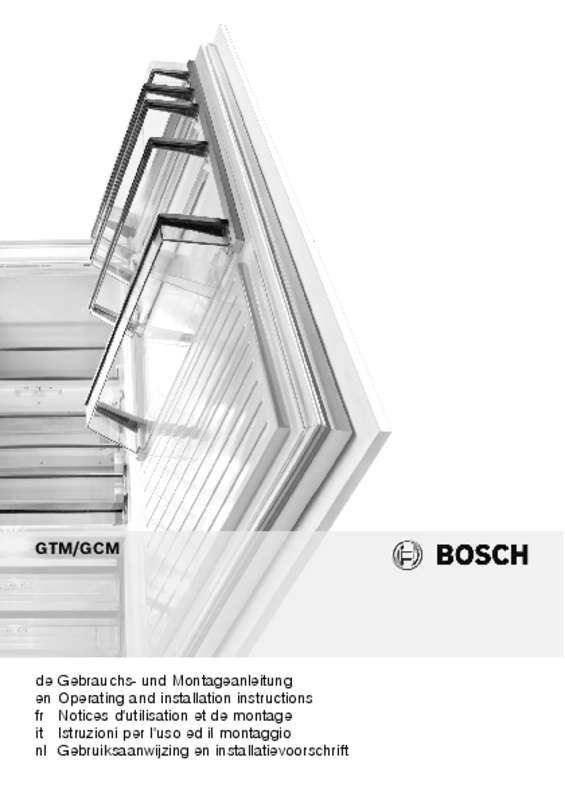 Guide utilisation BOSCH GCM24AW30 de la marque BOSCH