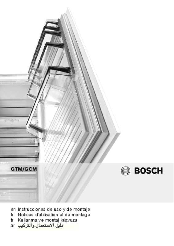 Guide utilisation BOSCH GCM34AW20 de la marque BOSCH