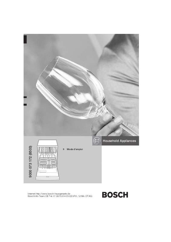 Guide utilisation BOSCH SGV09T13EU de la marque BOSCH