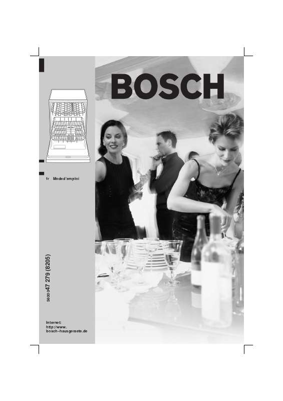 Guide utilisation BOSCH SHV33A03 de la marque BOSCH