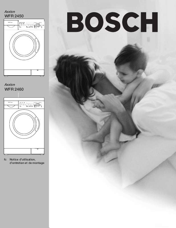 Guide utilisation BOSCH WFR2460UC de la marque BOSCH