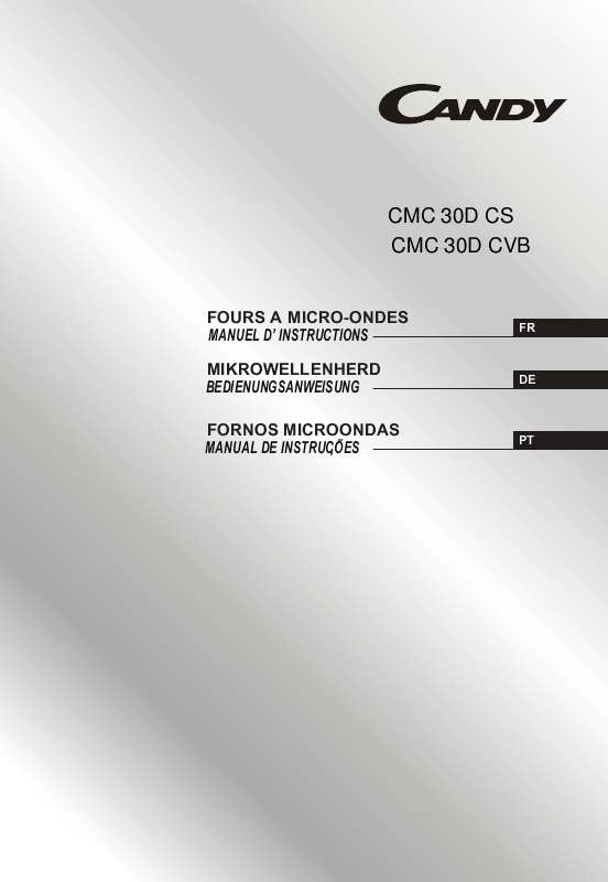 Guide utilisation CANDY CMC 30D CVB de la marque CANDY
