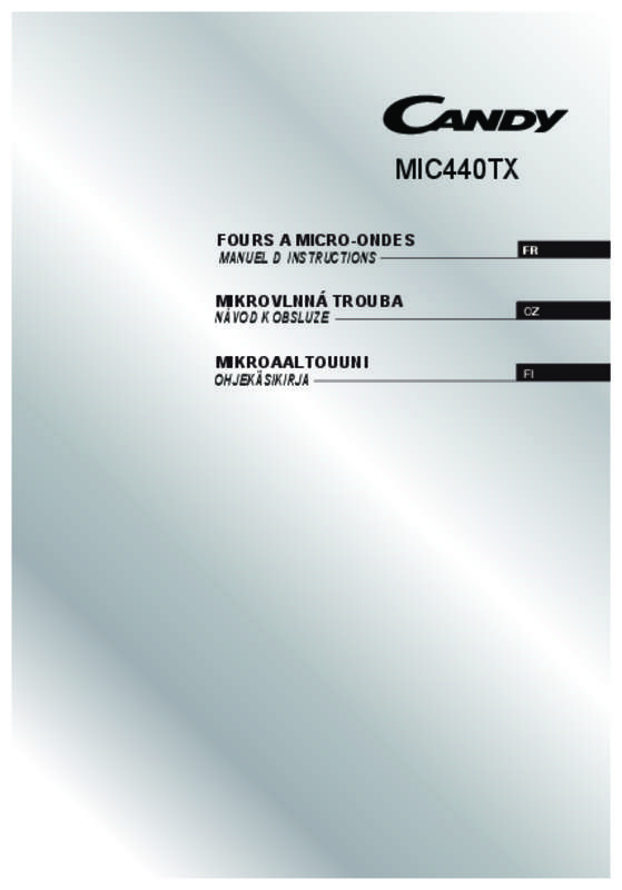 Guide utilisation CANDY MIC440TX de la marque CANDY