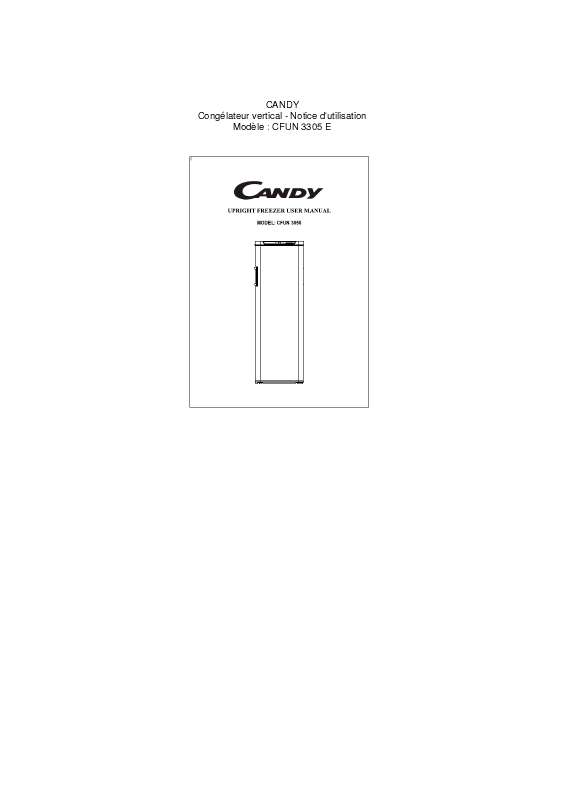 Guide utilisation CANDY CFUN 3305 de la marque CANDY