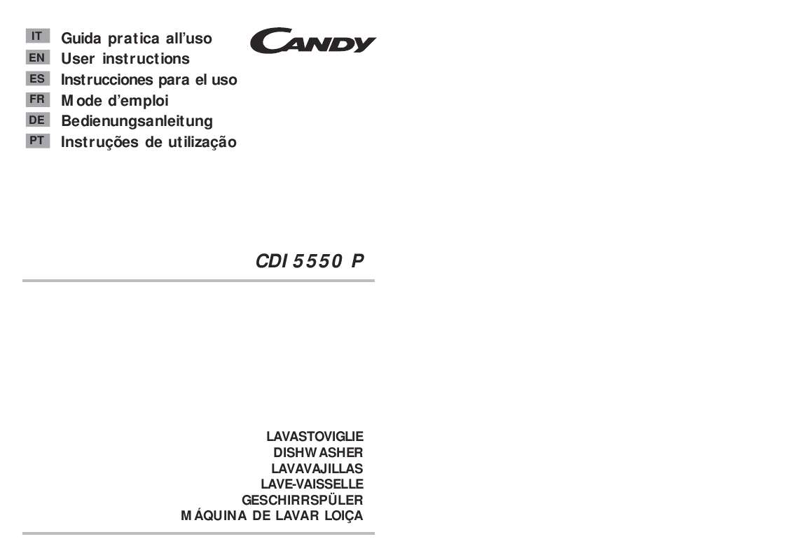 Guide utilisation CANDY CDI 5550 P de la marque CANDY