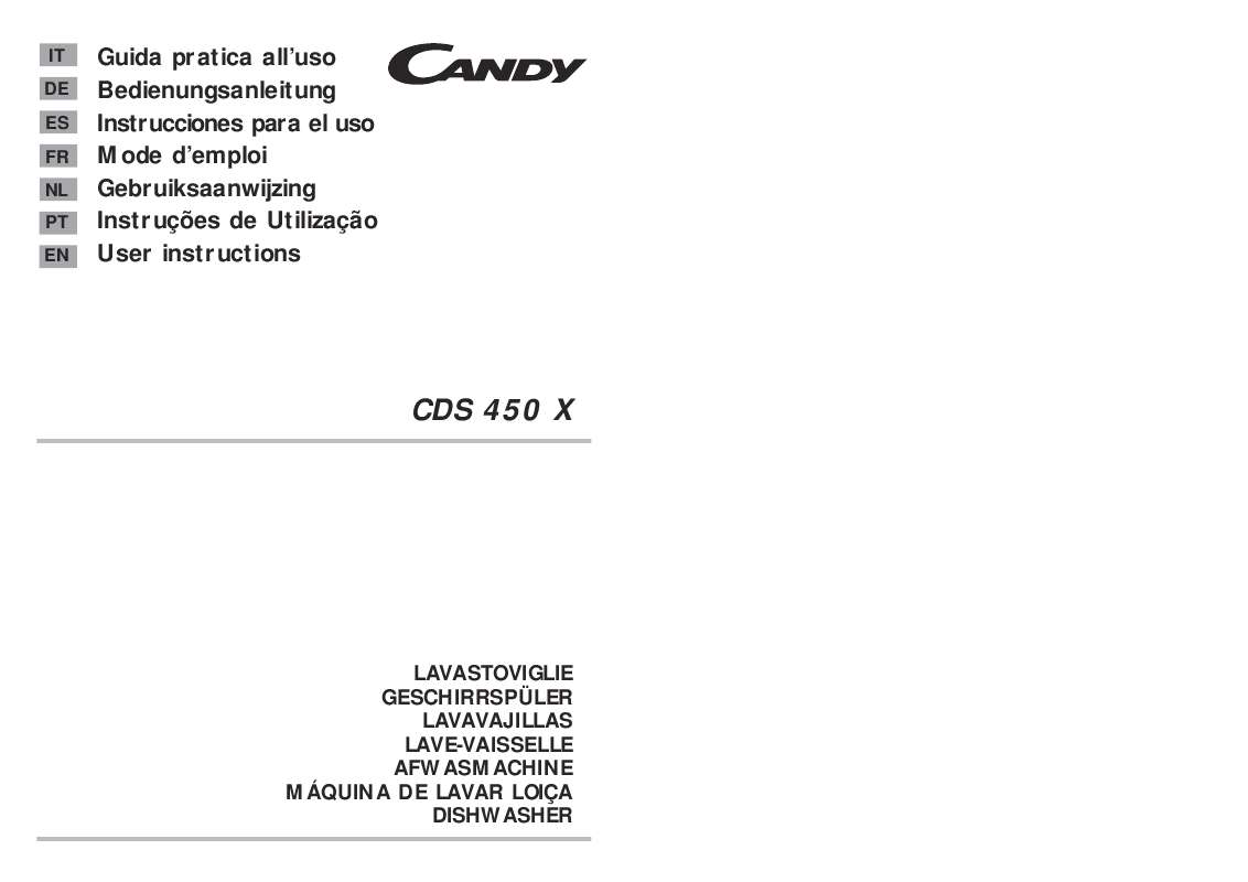 Guide utilisation CANDY CDS 450 X de la marque CANDY