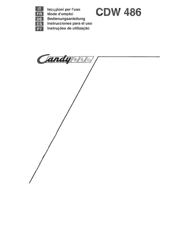 Guide utilisation CANDY CDW 486 de la marque CANDY