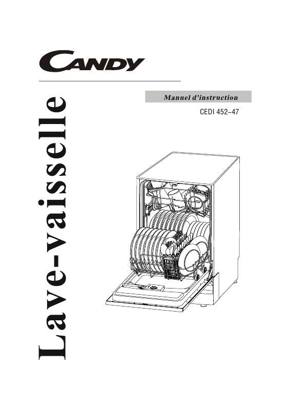 Guide utilisation CANDY CEDI 452 de la marque CANDY