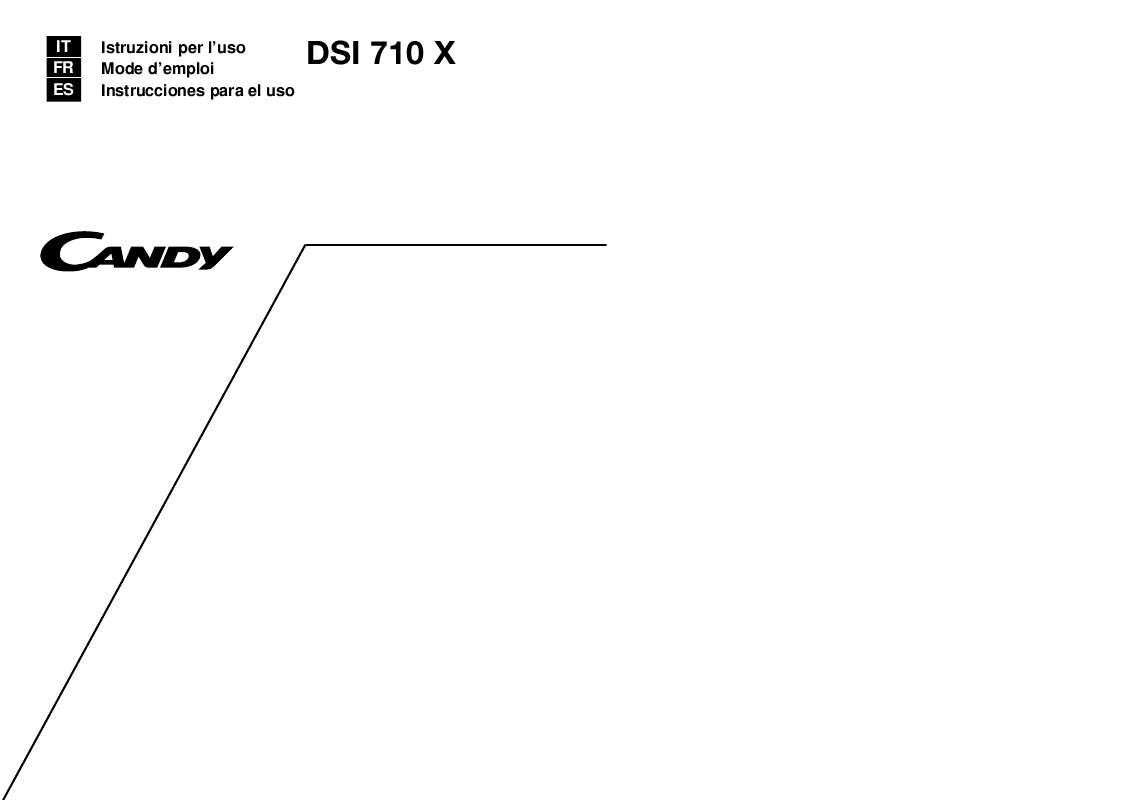 Guide utilisation CANDY DSI 710 X de la marque CANDY