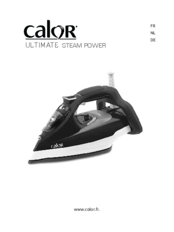 Guide utilisation CALOR FV9601C0 ULTIMATE STEAM POWER  de la marque CALOR
