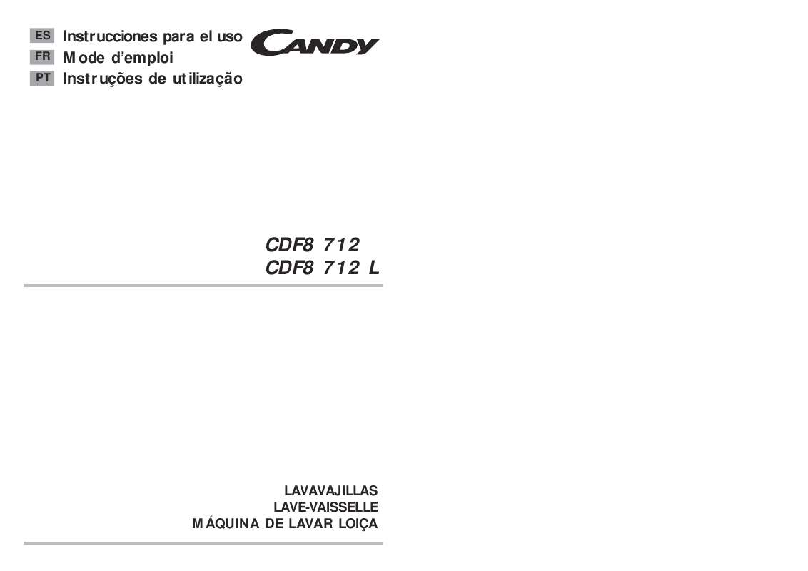 Guide utilisation CANDY CDF8 712 de la marque CANDY