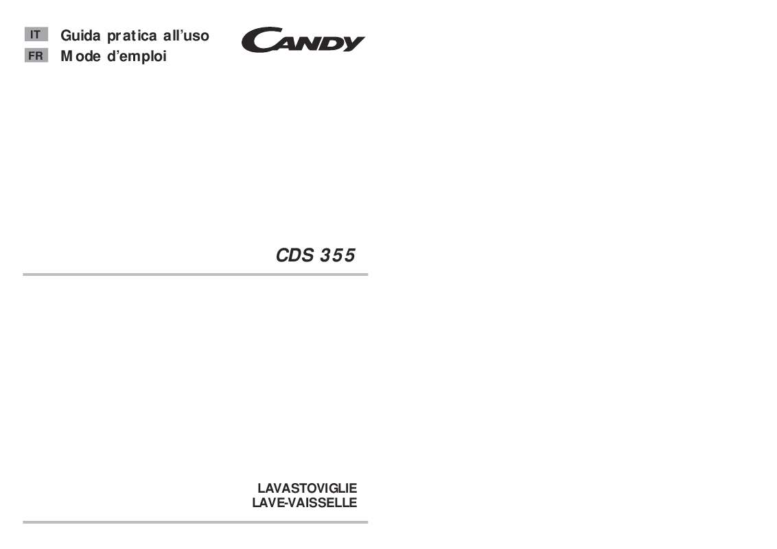 Guide utilisation CANDY CDS 355 de la marque CANDY