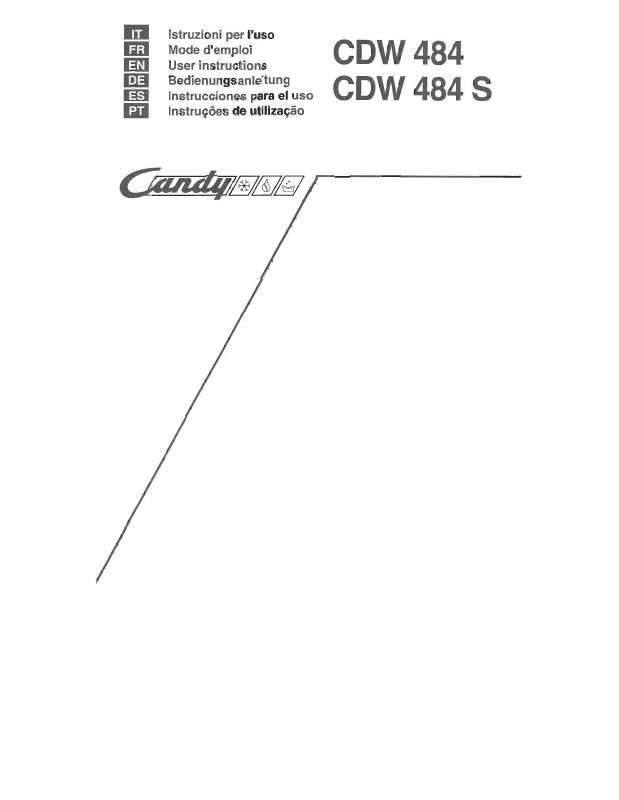Guide utilisation CANDY CDW484/1 de la marque CANDY