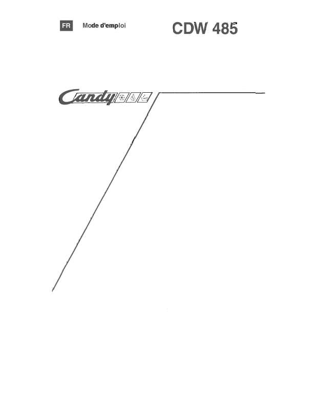 Guide utilisation CANDY CDW485/1 de la marque CANDY