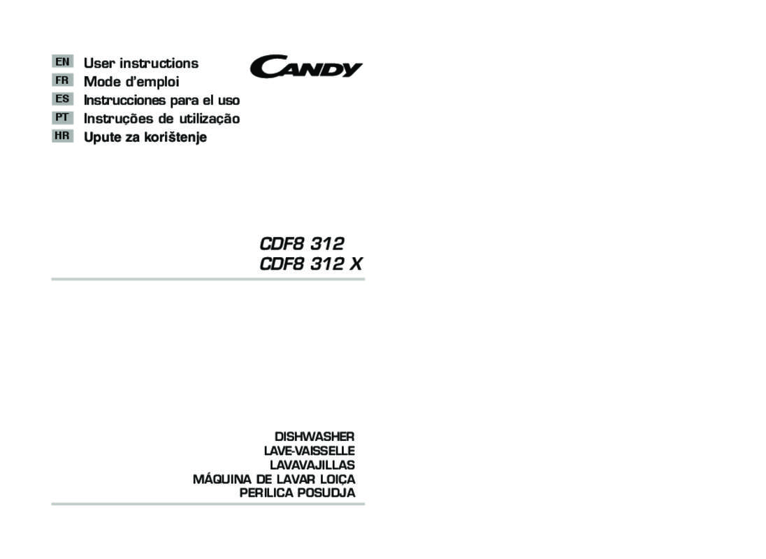 Guide utilisation CANDY CDF8 312/1 de la marque CANDY