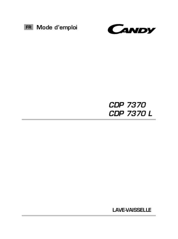 Guide utilisation CANDY CDP 7370 de la marque CANDY