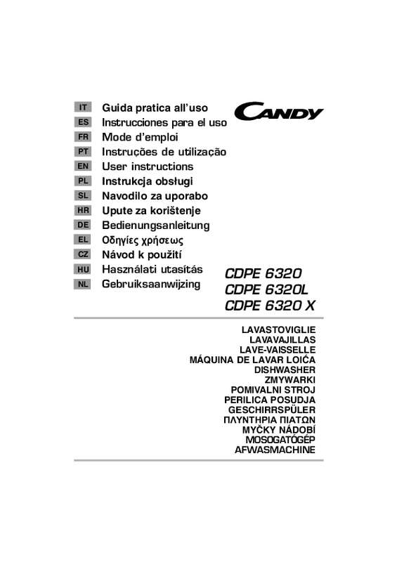 Guide utilisation CANDY CDPE 6320 de la marque CANDY