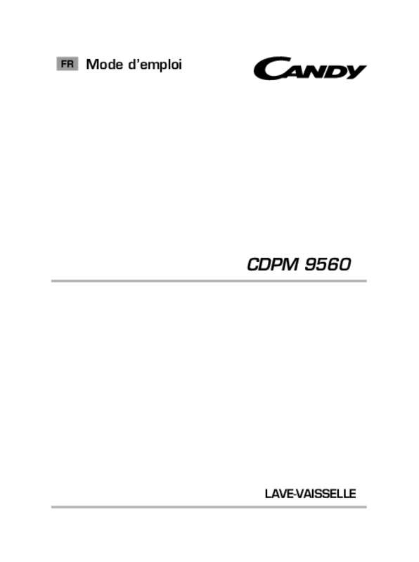 Guide utilisation CANDY CDPM 9560 de la marque CANDY