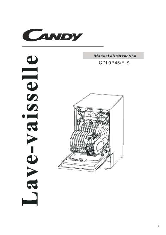 Guide utilisation CANDY CDI 9P45/E-S de la marque CANDY