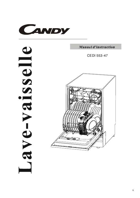 Guide utilisation CANDY CEDI 553-47 de la marque CANDY