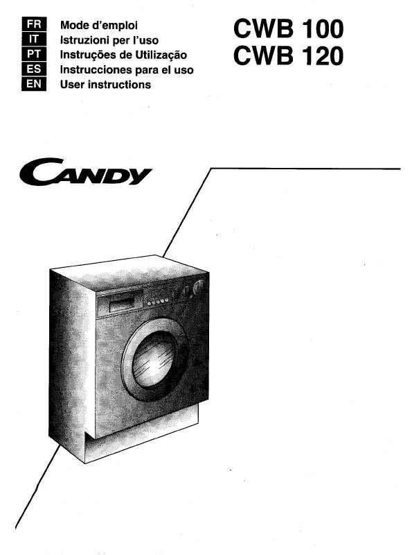 Guide utilisation CANDY CWB 100 de la marque CANDY