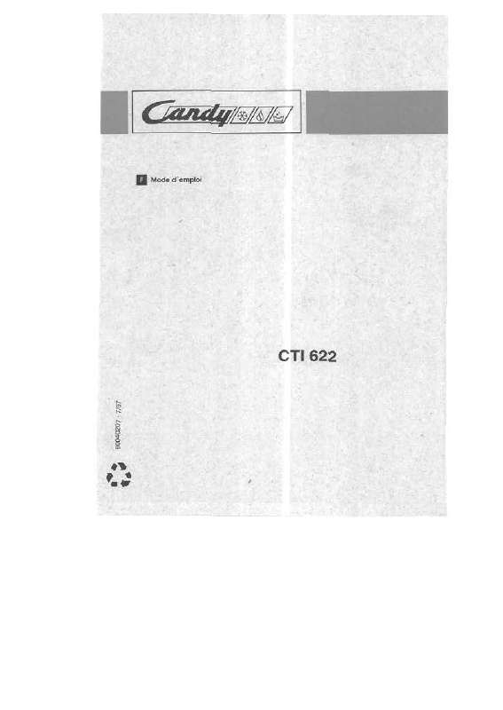 Guide utilisation CANDY CTI 622 de la marque CANDY