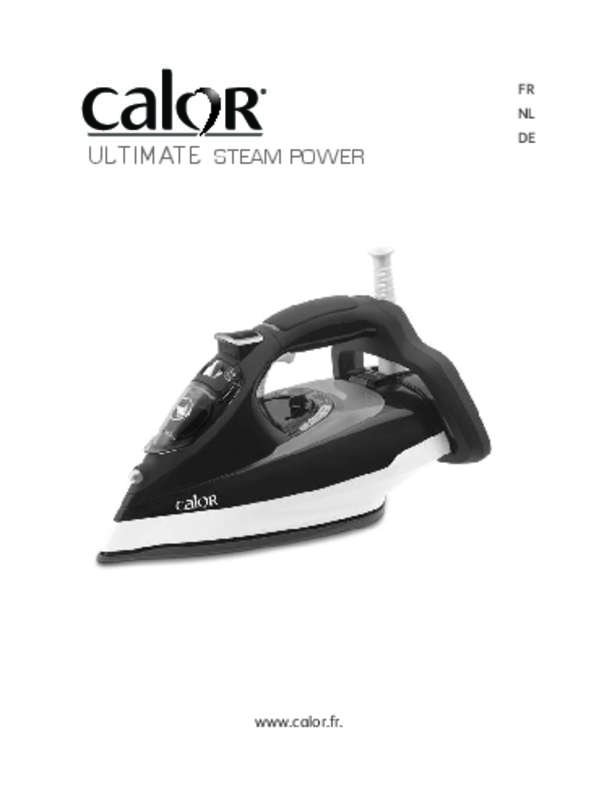 Guide utilisation CALOR VAPEUR ULTIMATE STEAM POWER FV9601C  de la marque CALOR