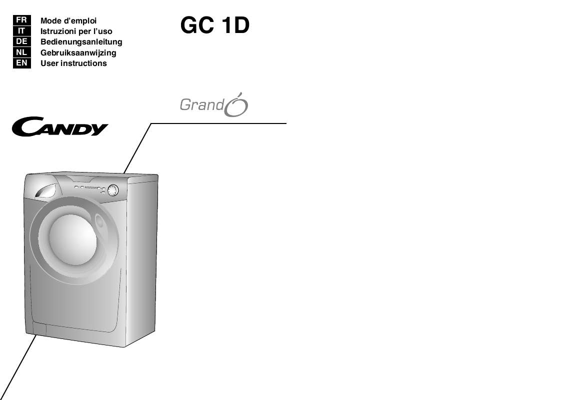Guide utilisation CANDY GC 1291D2/1-S de la marque CANDY