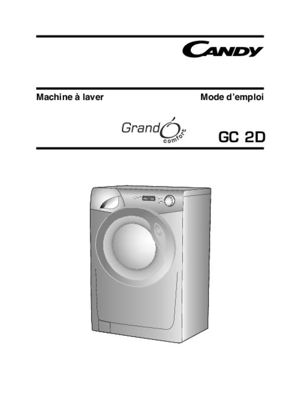 Guide utilisation CANDY GC 1382D1S/1-47 de la marque CANDY