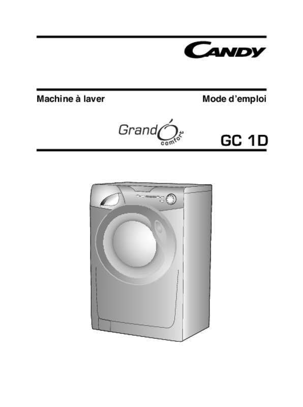 Guide utilisation CANDY GC 14101 D2/1 de la marque CANDY