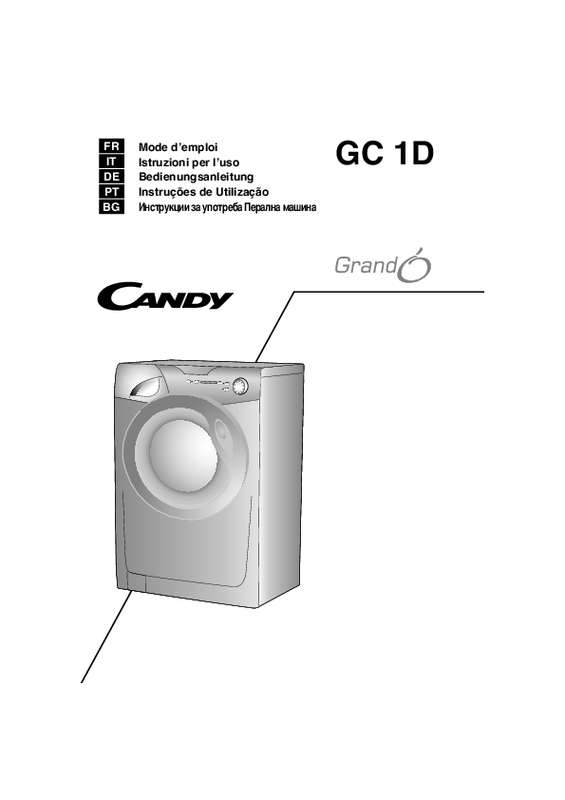 Guide utilisation CANDY GC 1471D1 de la marque CANDY
