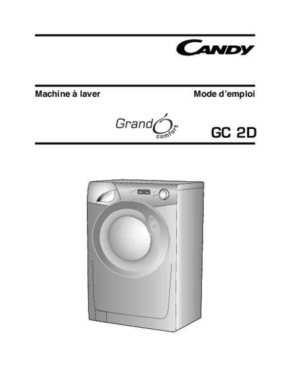 Guide utilisation CANDY GC 1482D3/1 de la marque CANDY