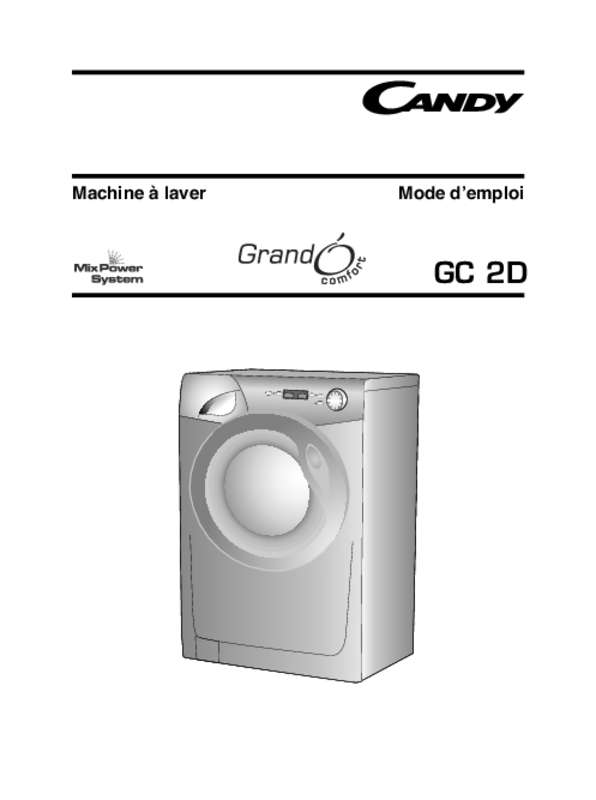 Guide utilisation CANDY GC 7142DW2/1 de la marque CANDY
