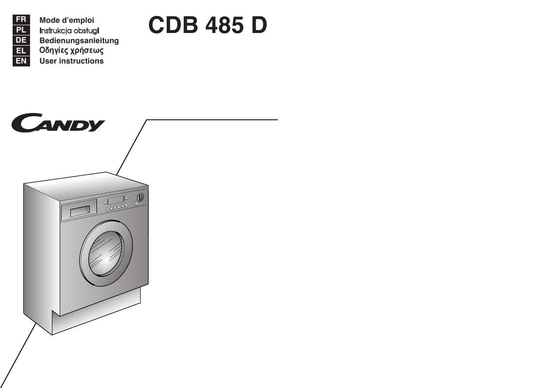 Guide utilisation CANDY CDB 485 D  de la marque CANDY