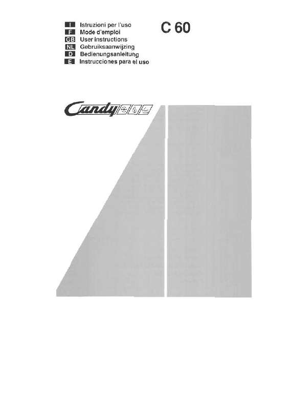 Guide utilisation CANDY C 60 de la marque CANDY