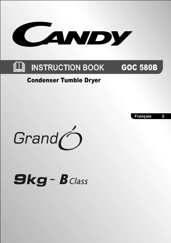 Guide utilisation CANDY GOC 580B de la marque CANDY