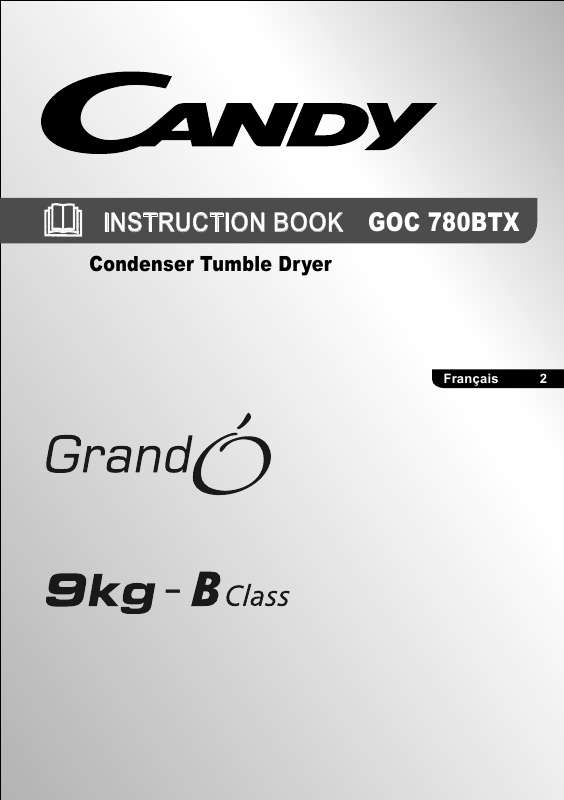 Guide utilisation CANDY GOC 780BTX de la marque CANDY