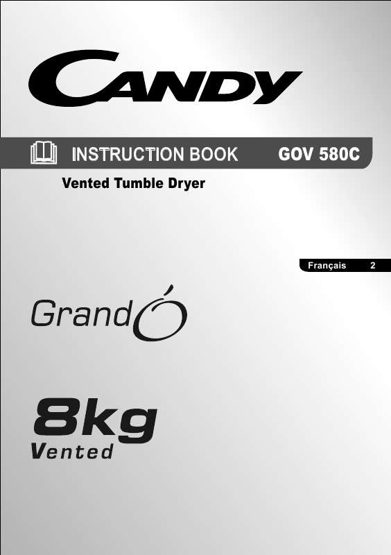 Guide utilisation CANDY GOV 580C de la marque CANDY