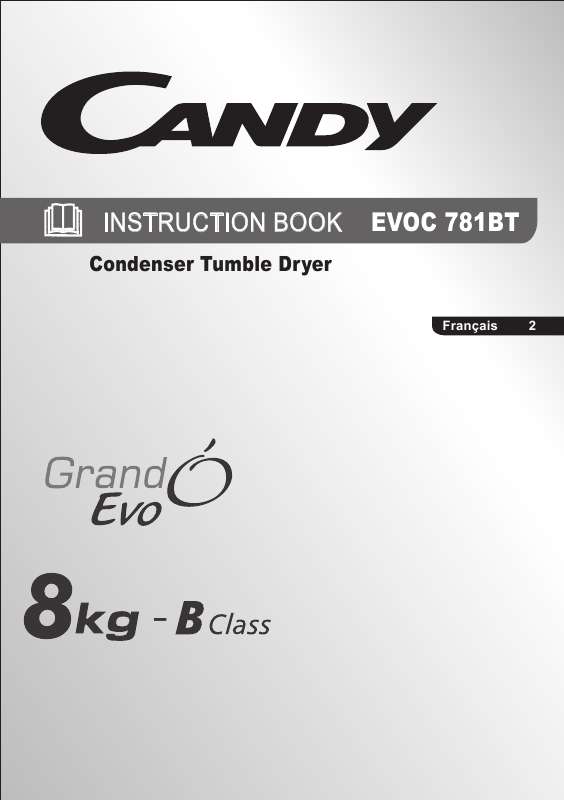 Guide utilisation CANDY EVOC 781BT de la marque CANDY
