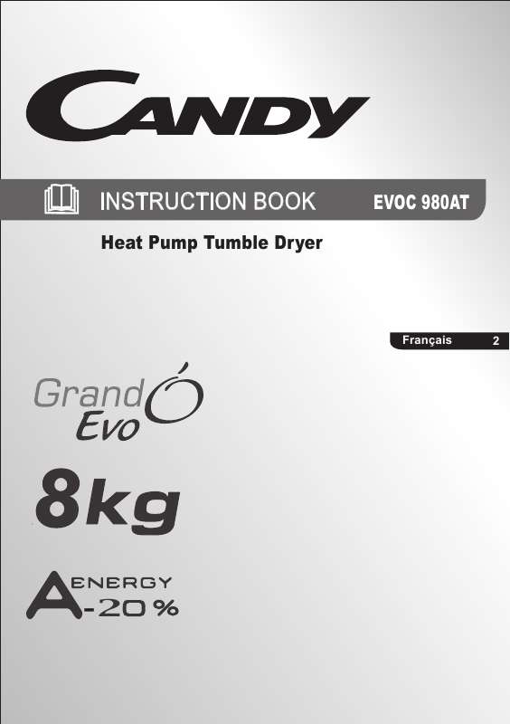 Guide utilisation CANDY EVOC 980 AT de la marque CANDY