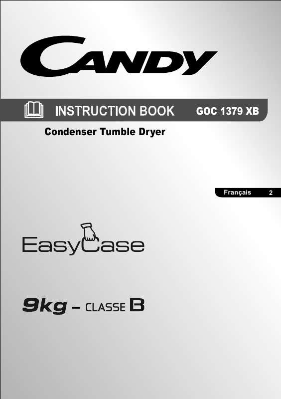 Guide utilisation CANDY GOC 1379 XB de la marque CANDY