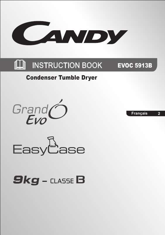 Guide utilisation CANDY EVOC 5913 B de la marque CANDY