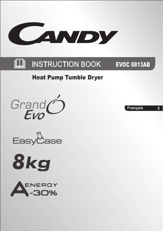 Guide utilisation CANDY EVOC 8813 AB de la marque CANDY