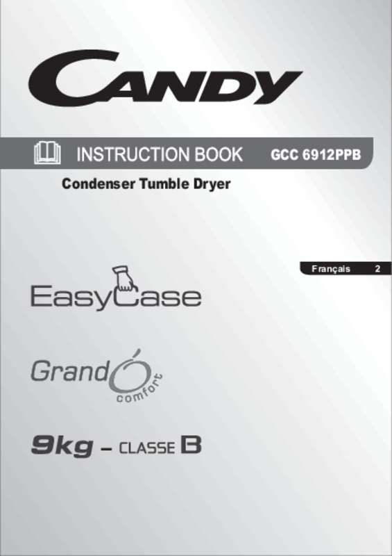 Guide utilisation CANDY GCC 6912PPB de la marque CANDY