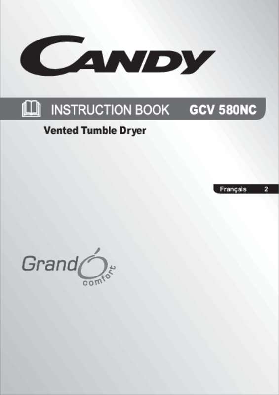 Guide utilisation CANDY GCV580NC de la marque CANDY