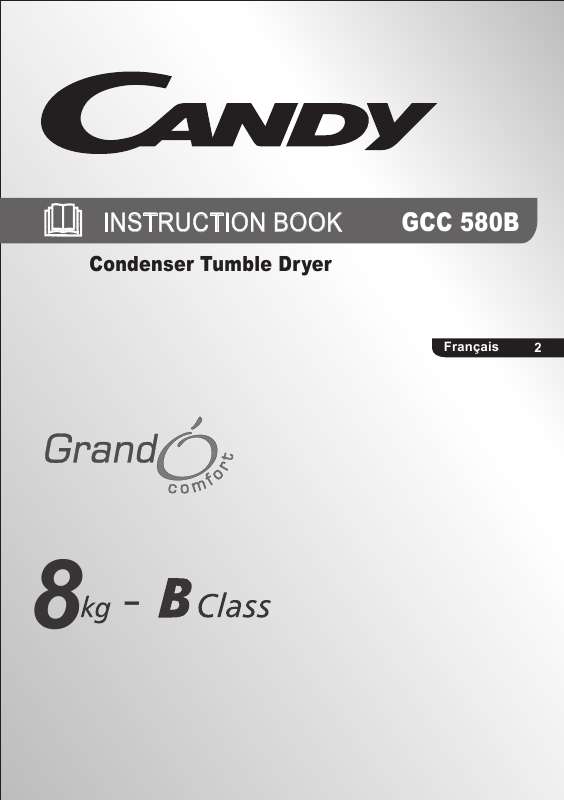 Guide utilisation CANDY GCC580B de la marque CANDY
