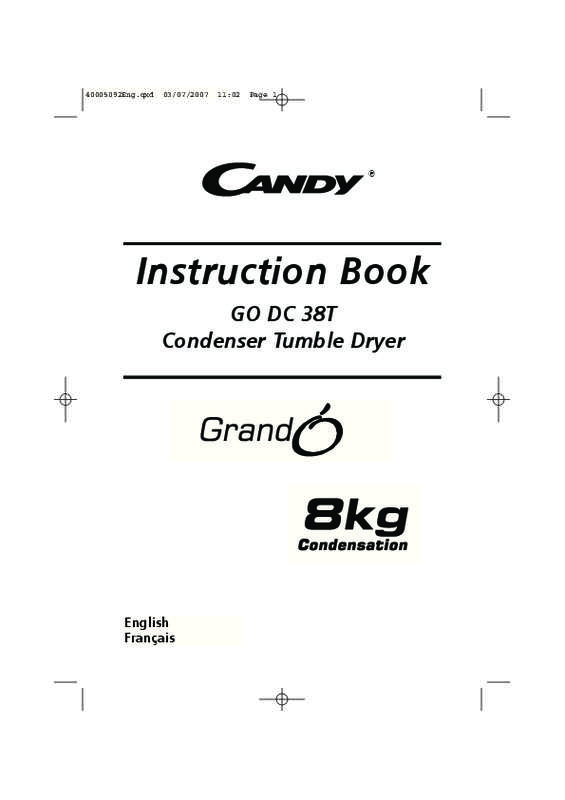 Guide utilisation CANDY GODC38T de la marque CANDY